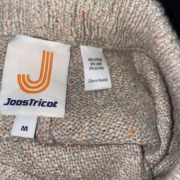 JoosTricot Speckled Linen & Cotton Blend Jogger Pant Medium - Picture 8 of 14